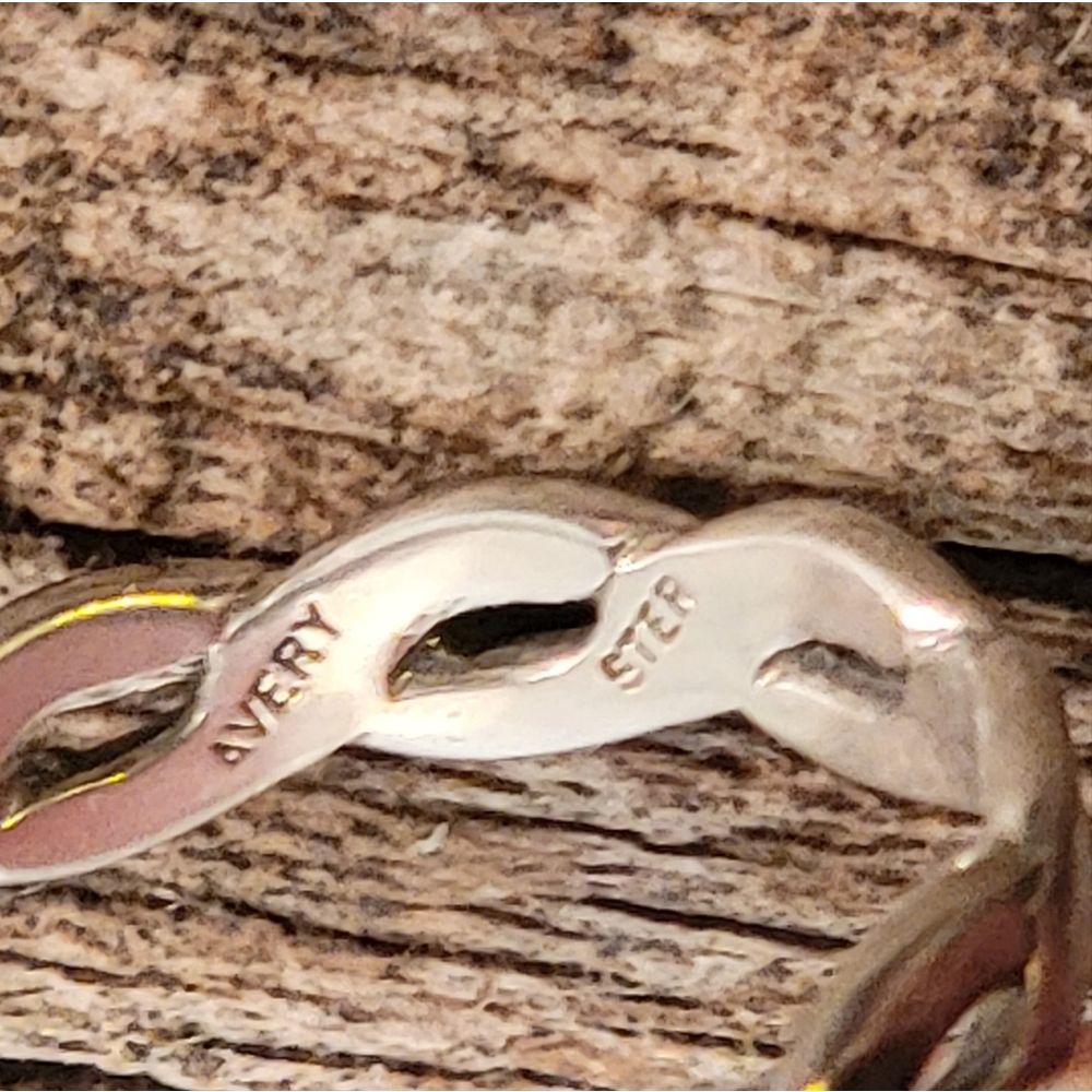 Retired James Avery Sterling Saint Teresa Dangle Ring - Picture 5 of 6